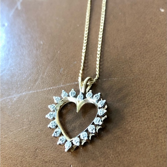 14K diamonds pendant /vintage - Picture 9 of 9